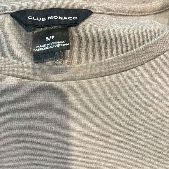 Club Monaco Twansia sheath crewneck short sleeve sarong accent midi dress. Small - Picture 8 of 8